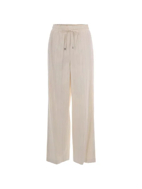 LIU JO striped drawstring trousers Neutrals CA6113T557AP9579