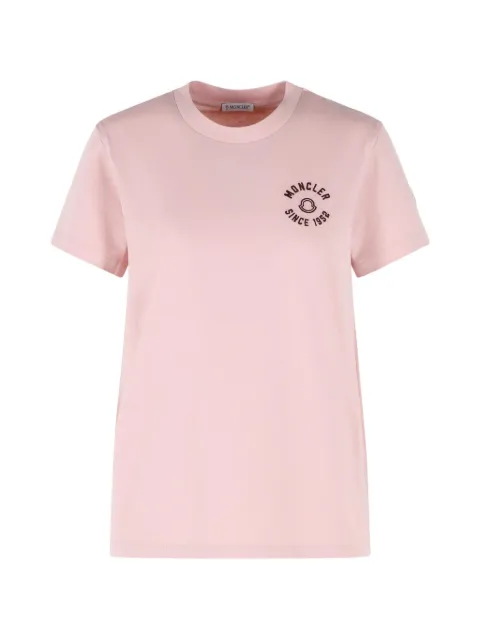 Moncler logo-detail T-shirt Pink L10938C0003089AUO