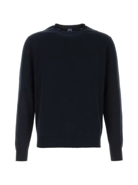Fedeli round-neck sweater Blue MUD8001
