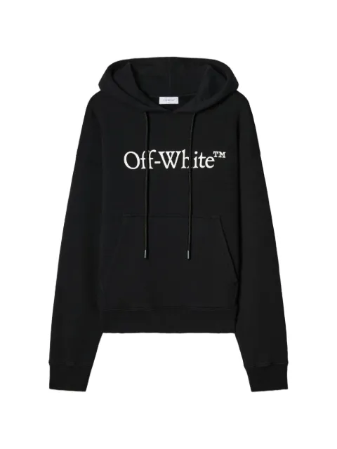 Off-White logo hoodie Black OMBB085F23FLE0221001