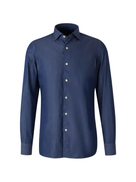 Luigi Borrelli buttoned shirt Blue FABIOLT11007