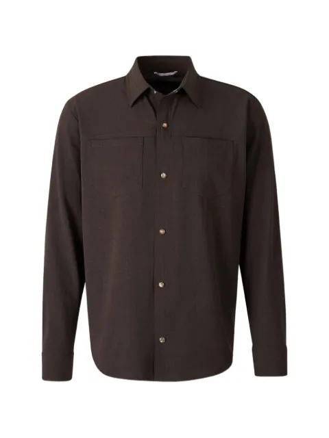 Marco Pescarolo Zeus buttoned shirt Brown ZEUS5317