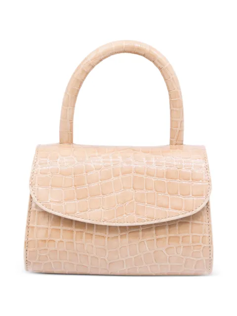 BY FAR mini 2.0 crocodile-effect tote bag Neutrals MWBTH033CL005BR015PLBR015