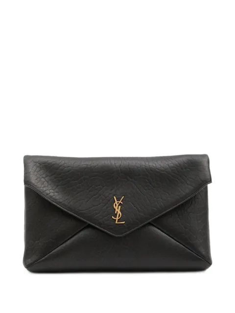 Saint Laurent Cassandre large pouch Black 855802AACYT