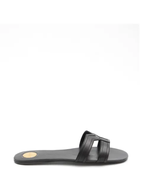 Saint Laurent Mabrouka double-strap sandals Black 86185325V00
