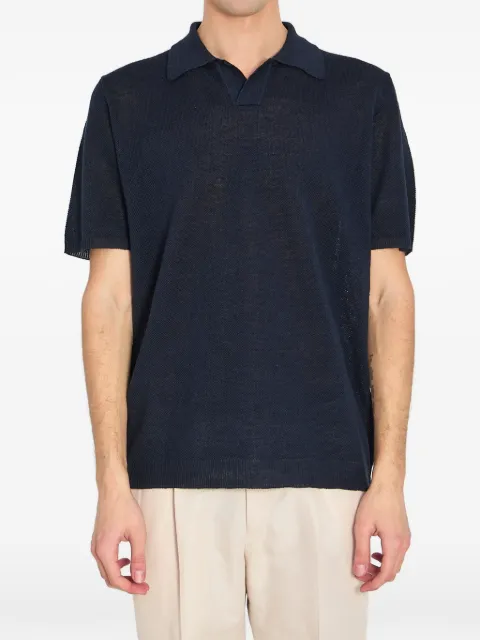 Roberto Collina piqué polo shirt Blue 261MYA20124