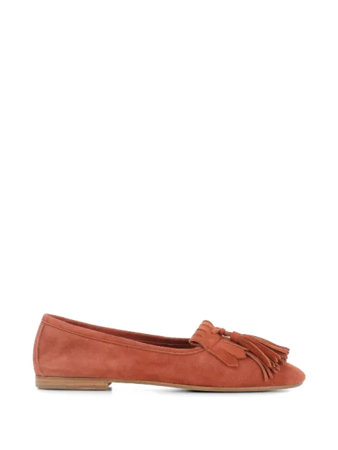 Henderson Baracco tassel-detail suede loafers Orange SOLEILS42