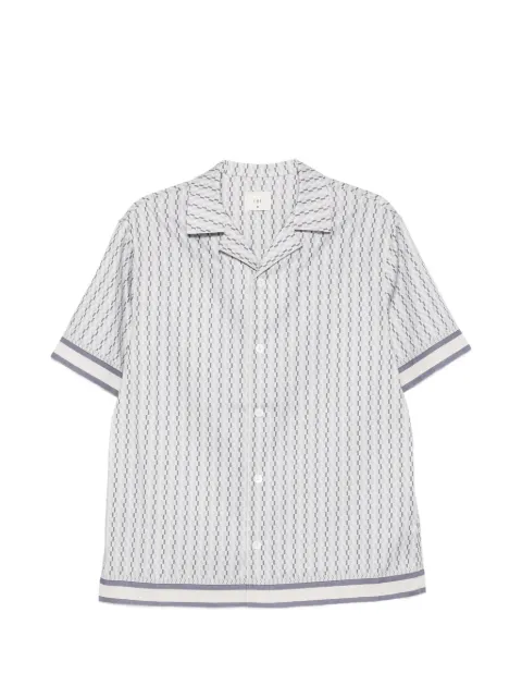 CHÉ Galliano border-print shirt White 2685907