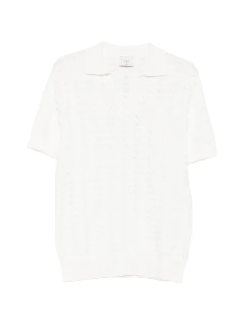 CHÉ Ripple short-sleeve polo shirt White 2675923