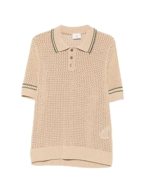CHÉ Bennett knitted polo shirt Neutrals 2687421