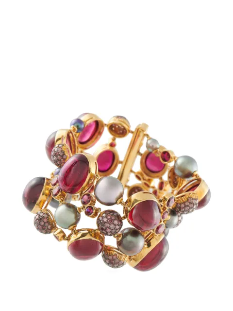 LB Exclusive diamond and tourmaline bracelet Gold MF02012326