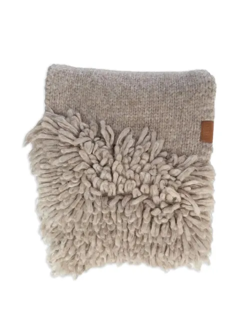LOEWE fringed scarf Neutrals F540257X302140