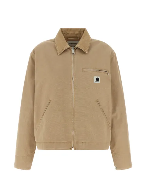 Carhartt WIP logo-patch bomber jacket Neutrals I0348790ME4O