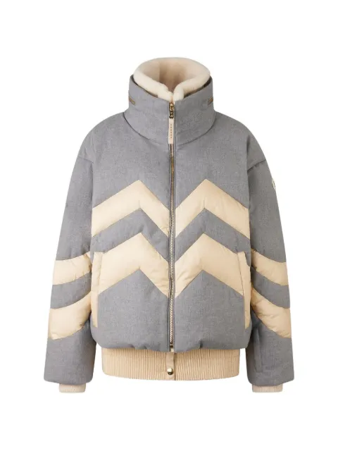 BOGNER Valea chevron-pattern puffer jacket Grey VALEALD012