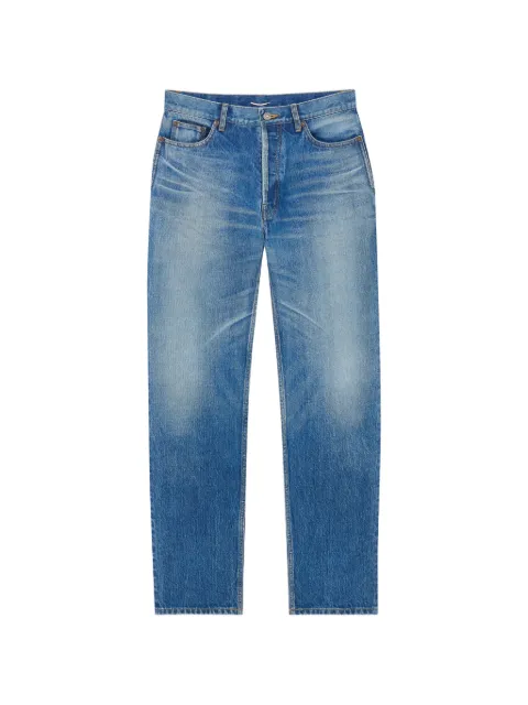 Saint Laurent buttoned cotton jeans Blue 859131Y35AZ
