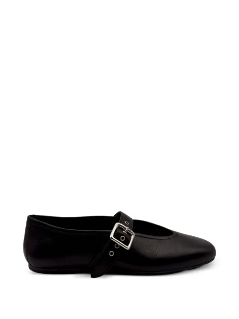 GUGLIELMO ROTTA buckle strap ballet flats Black 52630002