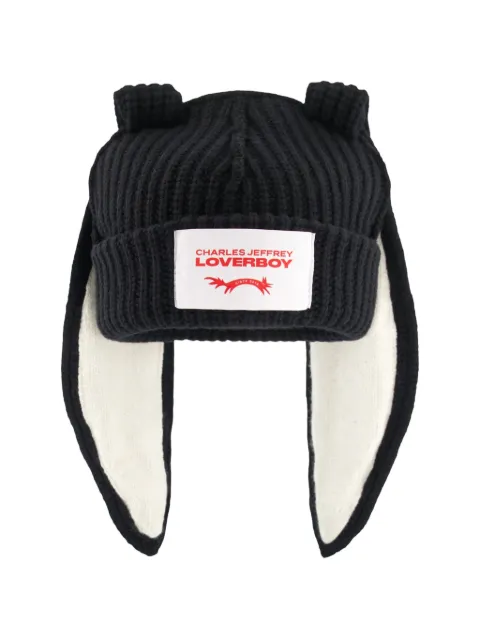 Charles Jeffrey Loverboy Chunky Bunny beanie hat Black 062130203