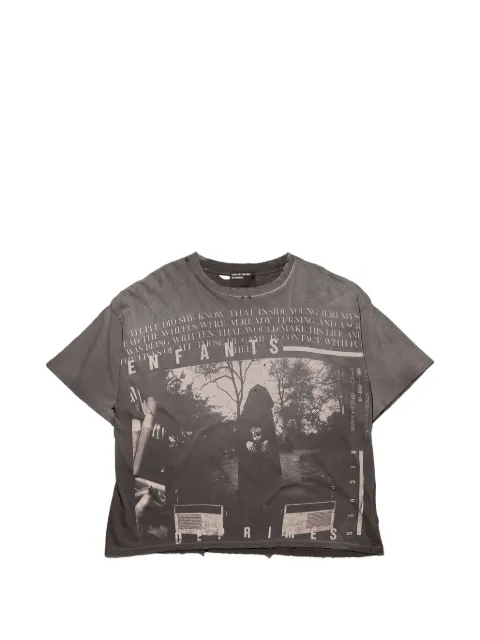 Enfants Riches Déprimés Jeremy graphic-print distressed T-shirt Brown 010944