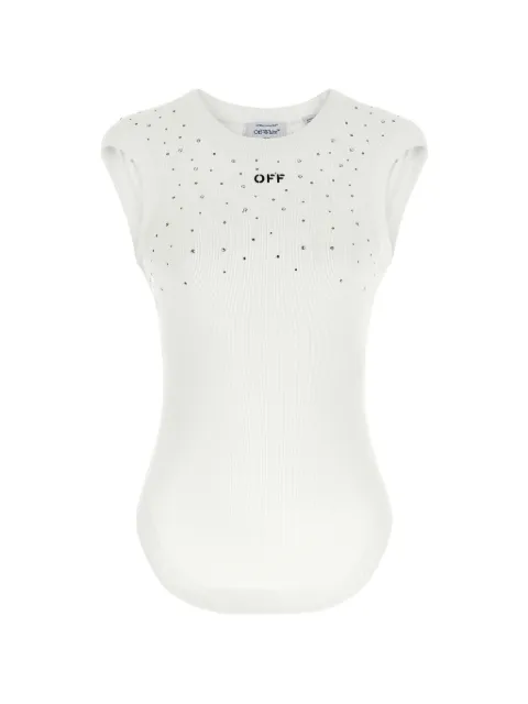 Off-White ribbed tank top White OWAD26XS26JER0020110