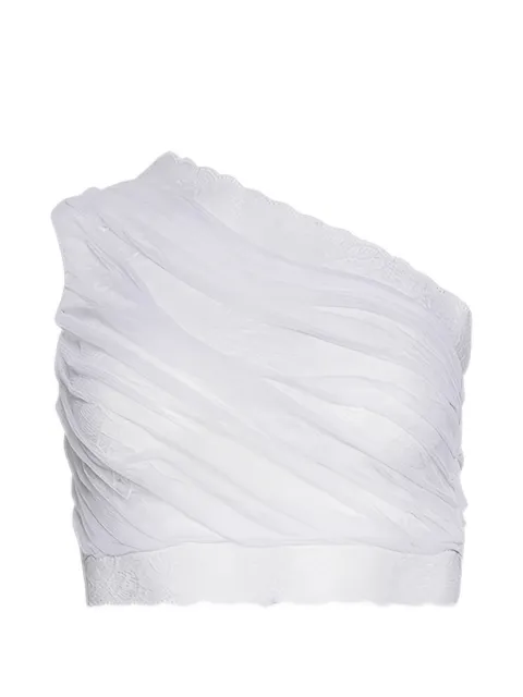 Di Petsa lace-detail crop top White ETHEREALBLOOMLACECROPTOP