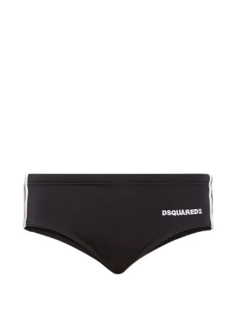 DSQUARED2 logo swim briefs Black D7B456390ISA01