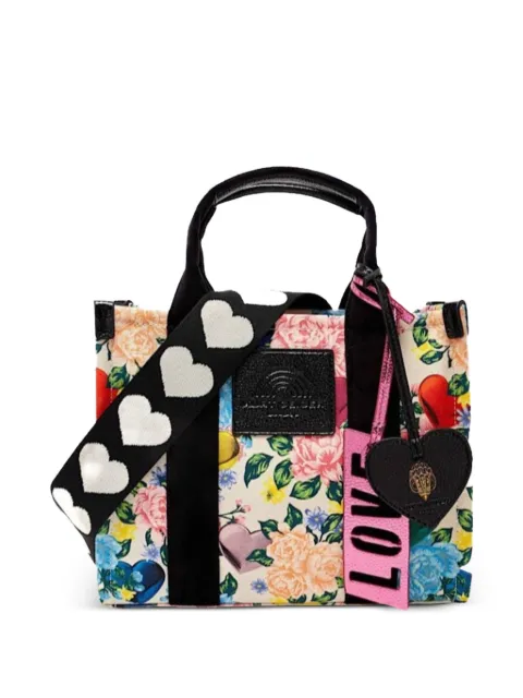 Kurt Geiger London small Southbank floral-print tote bag Neutrals 4359205609