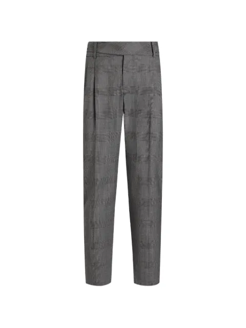 Dolce & Gabbana glen plaid virgin wool trousers Grey GP19ZTFQ2O0