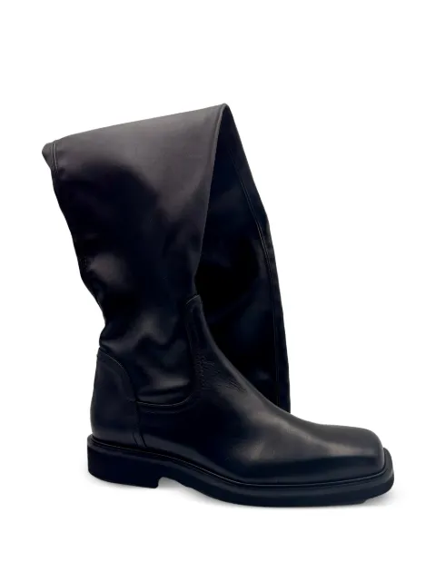 GUGLIELMO ROTTA square-toe over-the-knee boots Black 69730102