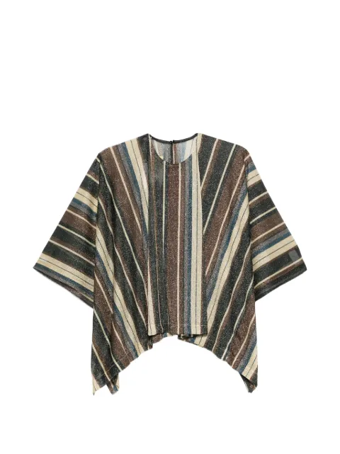 Siyu Zoe striped-pattern kaftan Brown S26SGZB1285