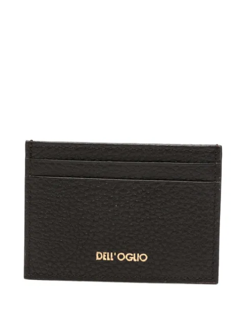 Dell'oglio logo-print cardholder Brown DO100LTHC