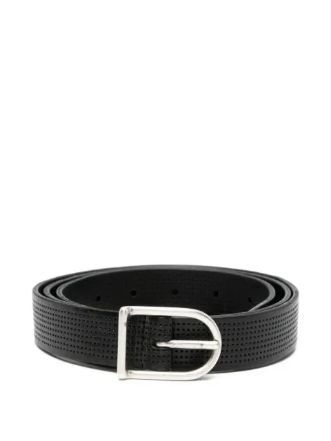 Dell'oglio perforated buckle belt Black 3408386714
