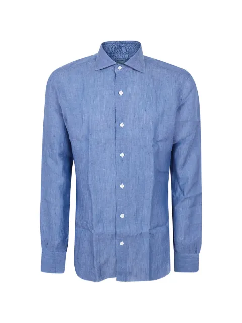 Barba long-sleeve shirt Blue LIU13P0154108U