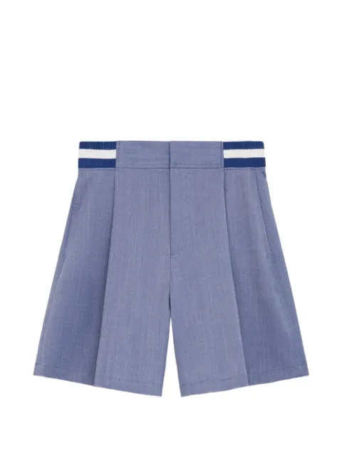 LOEWE logo-embroidered striped-waist shorts Blue H526Y1AW34