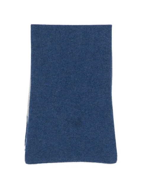 Dell'oglio cashmere two-tone scarf Blue 98BCASHMERE