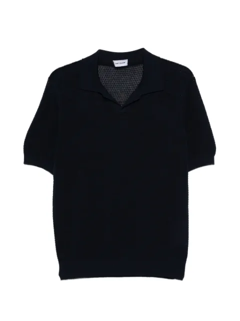 Tagliatore V-neck knitted T-shirt Blue FINLAYPEPWE2602