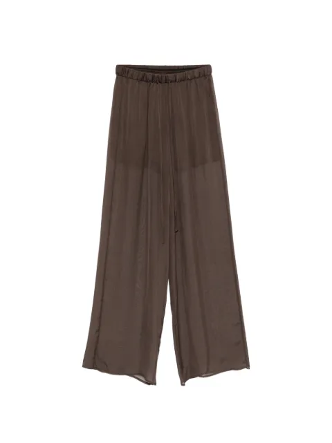 Alysi drawstring palazzo pants Brown 116164P6214