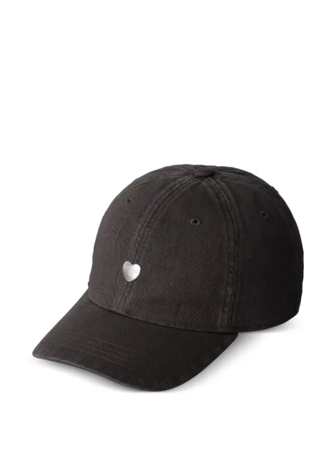 Carhartt WIP heart-appliqué baseball cap Black I0363020M4XX