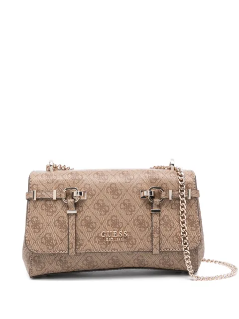 GUESS USA buckle patterned leather cross body bag Neutrals HWSG9917210