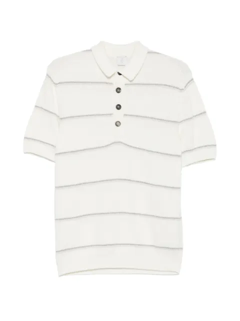 Eleventy striped polo shirt White M76MAGM14MAG0M007