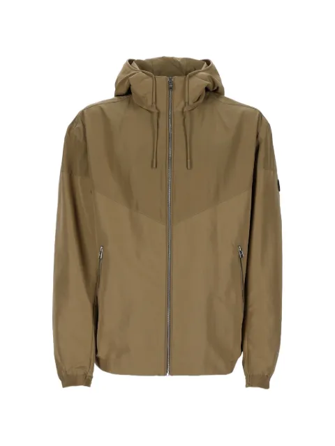 BOSS hooded zip-up jacket Brown 50544135