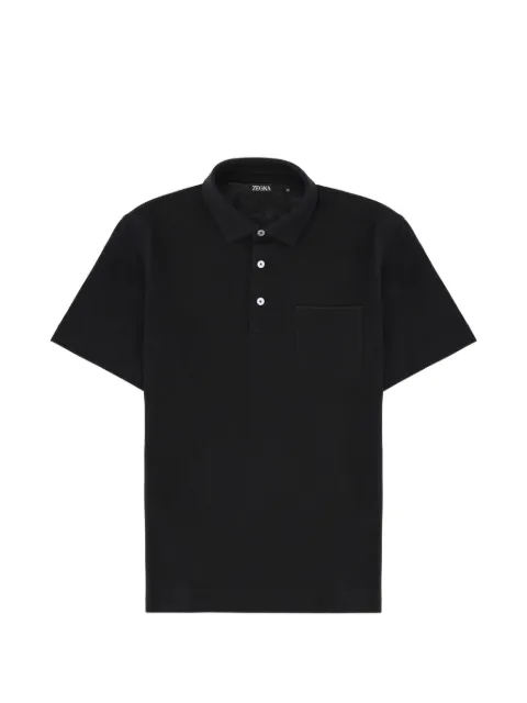 Zegna pocket polo shirt Black UH392A3H752K09