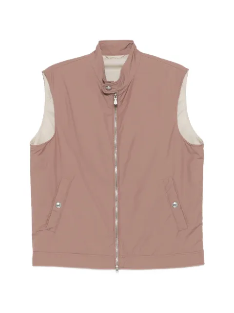 Eleventy zip pocket gilet Pink M75GILM03GBT27007