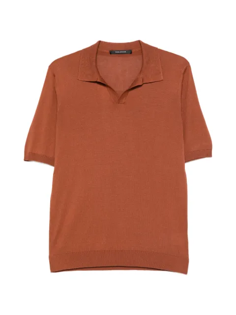 Tagliatore Keith V-neck T-shirt Brown KEITHGSE2603