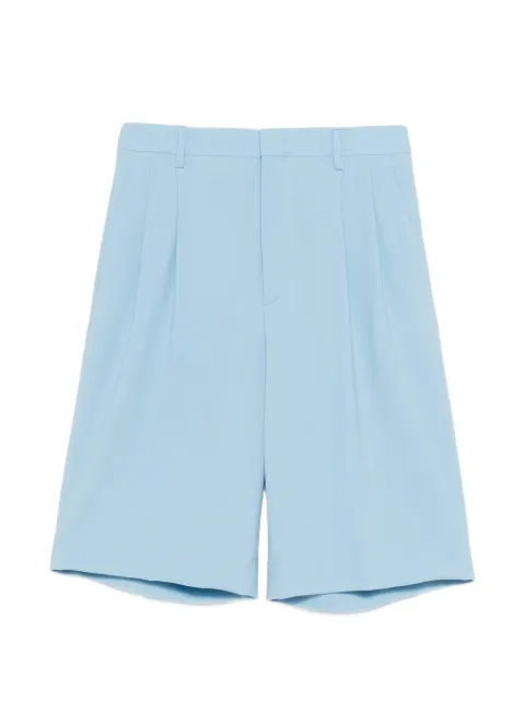 Tagliatore pleated shorts Blue BEFFIE190044
