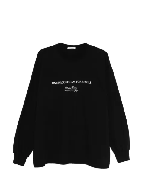 Undercover long-sleeved round-neck sweater Black UP1F4807