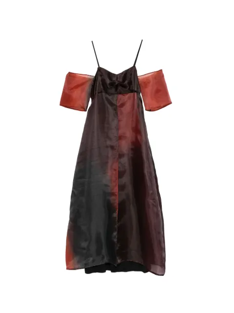 COLLECTION PRIVEE? off-shoulder dégradé dress Red RA3055MARTO
