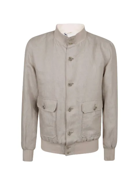 Barba flap-pocket jacket Neutrals 53060