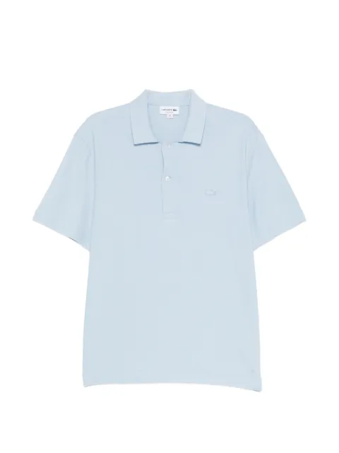 Lacoste logo-patched short-sleeve polo shirt Blue DH1969