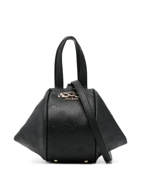 GUESS USA mini Anise embossed geometric tote bag Black HWPD9916770BLO