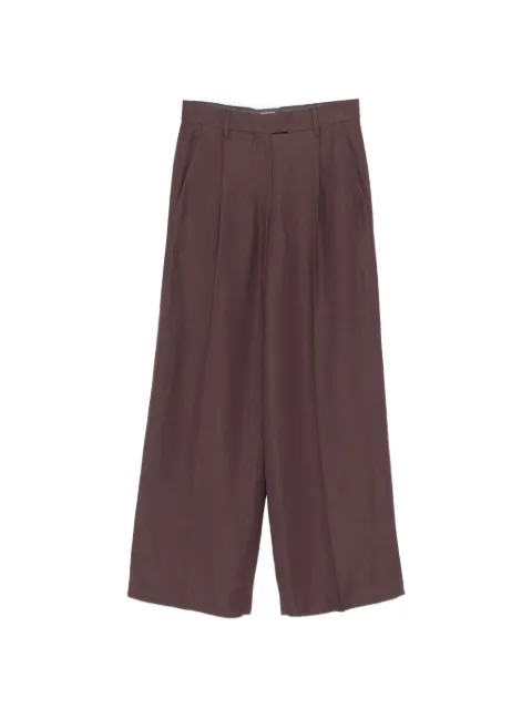 Brunello Cucinelli pleated wide-leg trousers Purple MH126P8884C9275